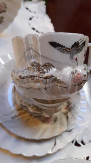 Hand painted Japanese tea set