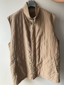 Paul & Shark Yachting Vest Micro-Tech Mens Sz XL-XXL Camel Poly-Nylon Soft Shell Insulated Full-Zip
