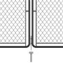 Garden Gate Steel 125x495 cm Anthracite Image 3