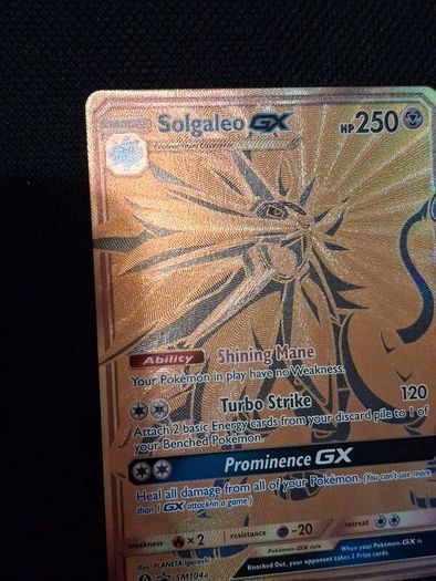 pokemon card : solgaleo Gx SM104a