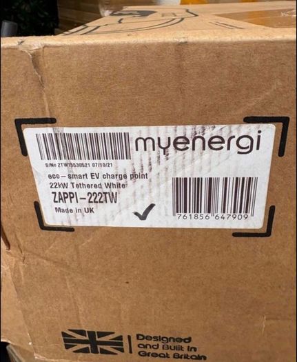 New Myenergi Zappi Tethered EV Charger type 2 kit
