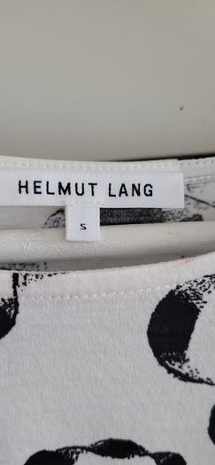 HELMUT LANG monochrome side ties tee Sz S (Fit 8-10UK) - Rrp 225 (New)