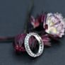 Vintage Diamond Eternity / Wedding Band Ring - Platinum Image 4