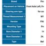 2 Ball joints for Front Axle Left & Front Axle Right, Lower Steering arm type for control arm Image 4