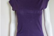 Smoove" purple open back top,