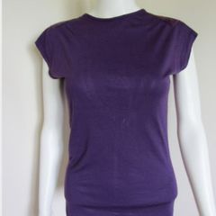 Smoove" purple open back top,