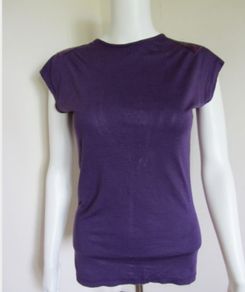 Smoove" purple open back top,
