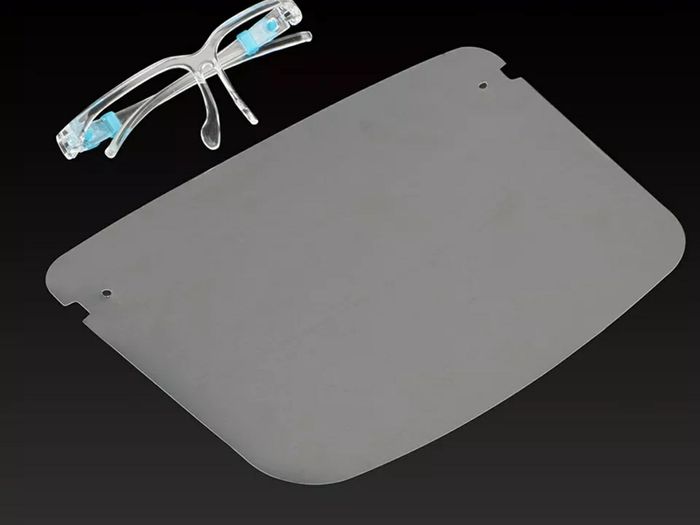 2 Plastic Full Face Shield cover Protective Isolation Mask.