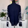 Ladies Navy & White Christmas Cardigan UK 16 / EU 44 Image 8