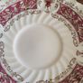 18 pcs Myott Ironstone Ware,  Handled Soup Bowls And Plates Rialto Marone Image 3