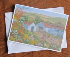 Greetings Card Old Farmyard
