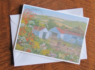 Greetings Card Old Farmyard