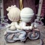 Vintage 1989 Precious Moments "Bon Voyage!" Motorcycle Figurine (Enesco) Image 5