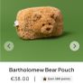 New JELLYCAT Bartholomew Bear Pouch Image 2