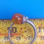 vintage bespoke silver&amber ring Image 3