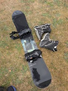 snowboard and boot bundle