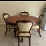 Round dining table and 6 chairs Image 6
