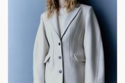 H&amp;M premium wool jacket , new, oversized shoulders, size XS-S