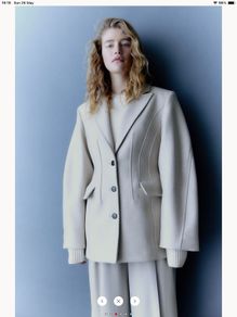 H&M premium wool jacket , new, oversized shoulders, size XS-S