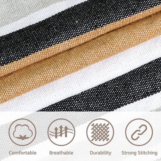 NEW SALE | Hammock Chair Hanging Swing 2 Seat Cushions Included,Strong Webbing Straps and Hooks for Easy Hanging Soft Cotton Weave Hanging Chair Side Pocket Large Tassel Chair Set Comfort Indoor Outdoor