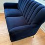 Navy Velvet 2 Seater Sofa from EZ Living Image 2
