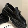Sandro Black Leather Loafers-size 39/UK 6 Image 3