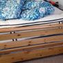 Solid Oak Double Bed with Mattress, mattress is worth three hundred and fifty euros Image 3
