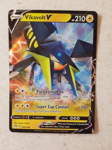 Vikavolt V Pokemon Card