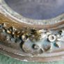 Antique Oval Picture Frame Photo Women Gold Painted Wood 10 x  8 Image 3