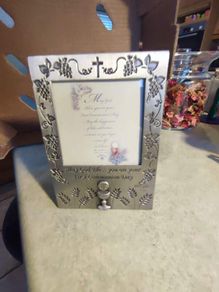 FIRST Communion Pewter Frame
