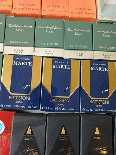 70 Vintage Sample Perfume and Cologne Bottles (unused)