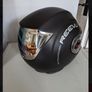 Reevu MSX1 Rear-View Motorcycle Helmet. Matt Black, Mint, Unused. Rare Image 2