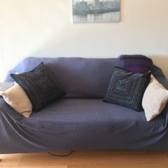 3 seats sofa cover and 2 squared cushion covers