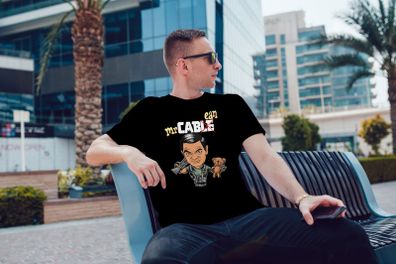 mr cabean cool funny mans mr bean inspired t-shirt tee top shirt