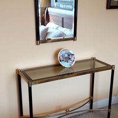 Console Table and Mirror
