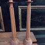 Large Wooden Candle Sticks Image 3
