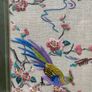 Vintage Chinese Embroidery Framed Bird & Floral Textile Art Image 3