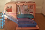 barbie campervan, truck, van, caravan, bus
