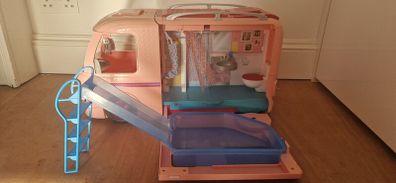 barbie campervan, truck, van, caravan, bus