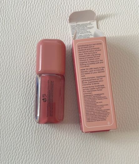 The beauty crop glow milk hydrating lip oil 5ml shade pink lemonade