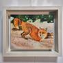 Red fox -oil paint - framed Image 9