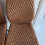 4 Tan Dining Chairs Image 3