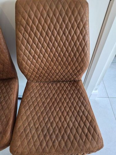 4 Tan Dining Chairs