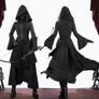 Black Gothic Hooded Dress and Coat Image 4