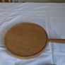 Wooden Hand Turned Cheese Board & Knife for Sale Image 2