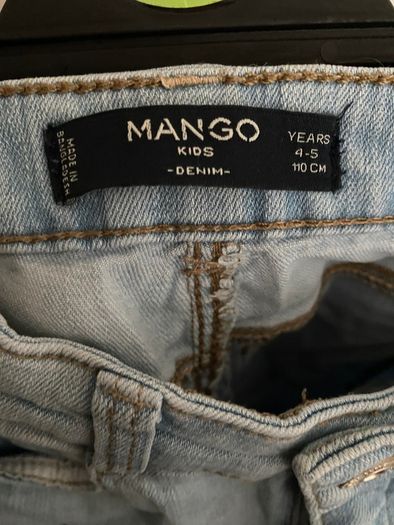 Light blue girl's jeans 110 Mango