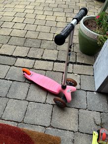 girls mini micro scooter and balance bike