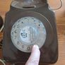 1980s Vintage British Telecom Brown Rotary Dial Telephone Image 3