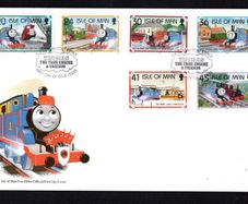 1995 Isle of Man 50th Anniversary of Thomas The Tank Engine Stories by Reverend Awdry Commemorative Stamp First Day Cover (FDC)