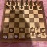 Boxed wooden chess board, prices and checkers set Image 5